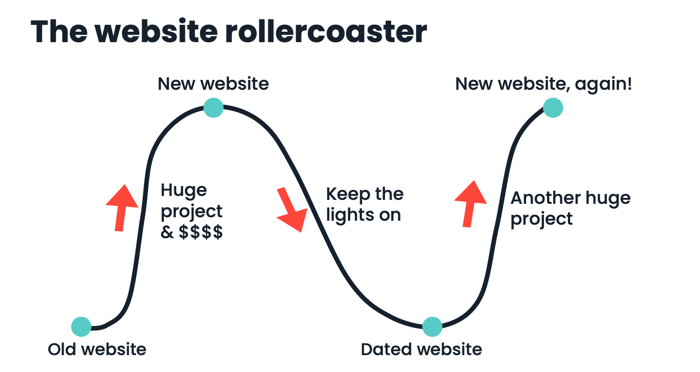 Website Rollercoaster Visual